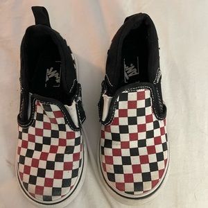 Size 9c  Checkered Vans for Boys